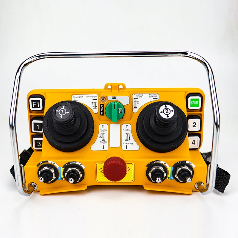 F24-60 Wireless Remote Control Joystick with 4-direction Radio Remote Control Is Used for Engineering Vehicles and Tower Cranes