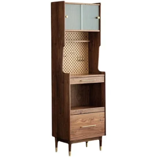 

~Small Apartment Nordic High Cabinet Living Room Integrated Storage Cabinet Minimalist Japanese Style Microwave Oven Storage