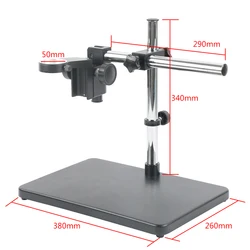Anello di messa a fuoco da 50mm staffa per braccio regolabile supporto per braccio da tavolo in metallo supporto per videocamera per microscopio Video HDMI VGA USB industriale