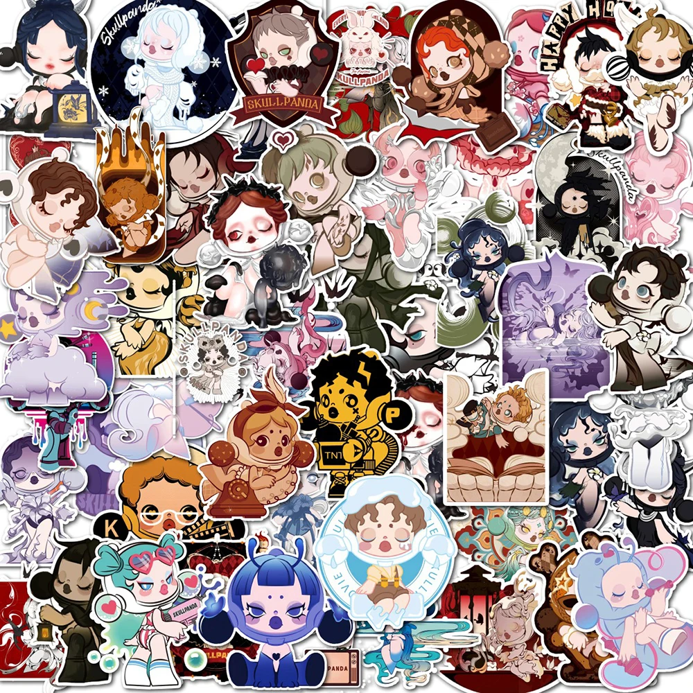Kawaii Chibi Retro Fantasy Doll Sticker Pack Waterproof Decals for Luggage Skateboard Notebook DIY Craft Ornament Gift
