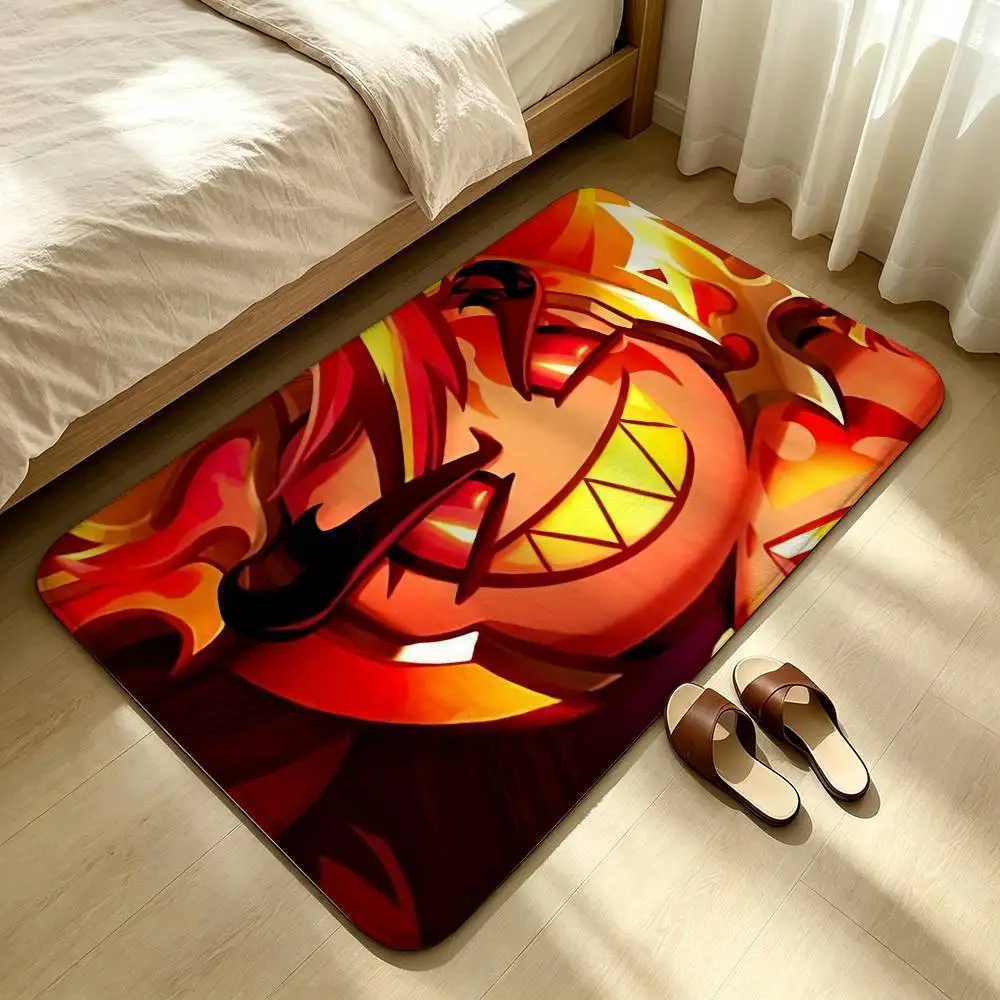 Fire S-Spirit Cookie Run Shower Room Absorbent Small Floor Mat Soft Comfortable Decorative Foot Mat