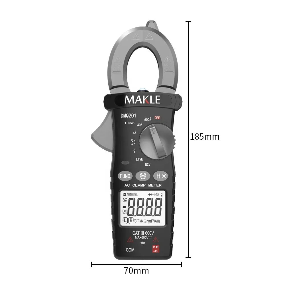 4000 count/6000 counts True-rms Clamp Meter Automatic Intelligent Digital Display High Precision Ammeter Tester