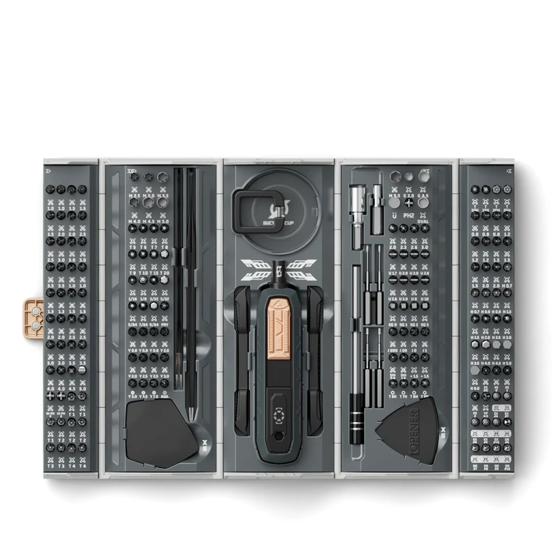 Screwdriver set for mobile phones, tablets, and glasses