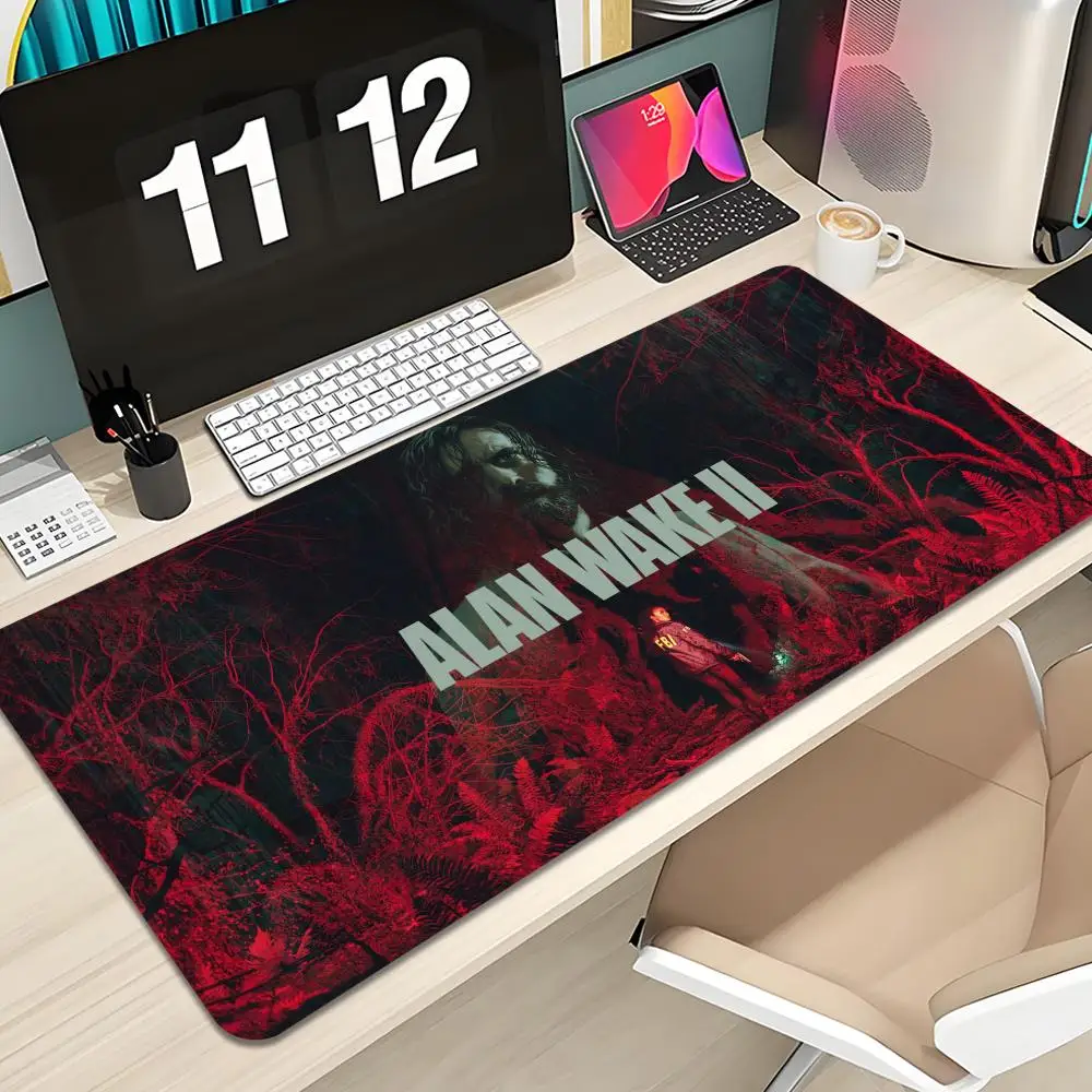 Horror Game Alan Wake Mouse Pad Keyboard Mousepad large 1200X600 mm Desk Mat PC Gamer Office Carpet Home Table pad