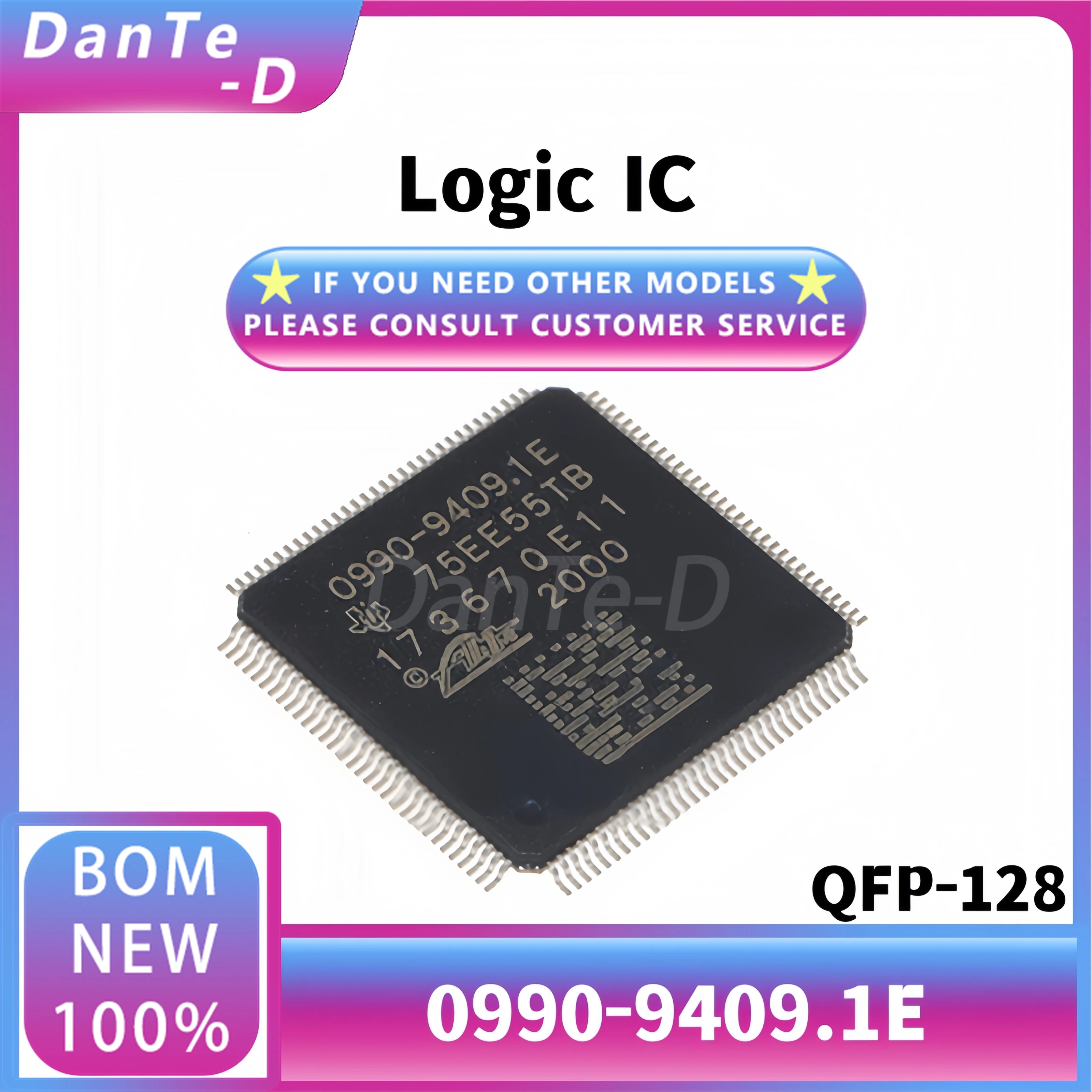 0990-9409.1E Package QFP-128 Automotive ABS Computer Fragile Driver IC Brand New Original Authentic