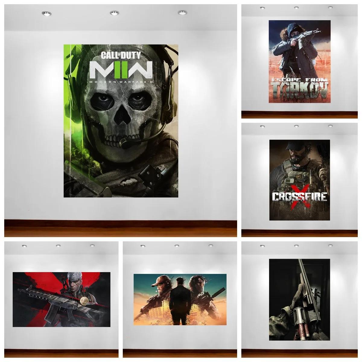 Call of Duty Modern Warfare II Video Game Poster Escape From Tarkov Poster Canvas Wall Painting Live Room Wall Decor Wall Poster