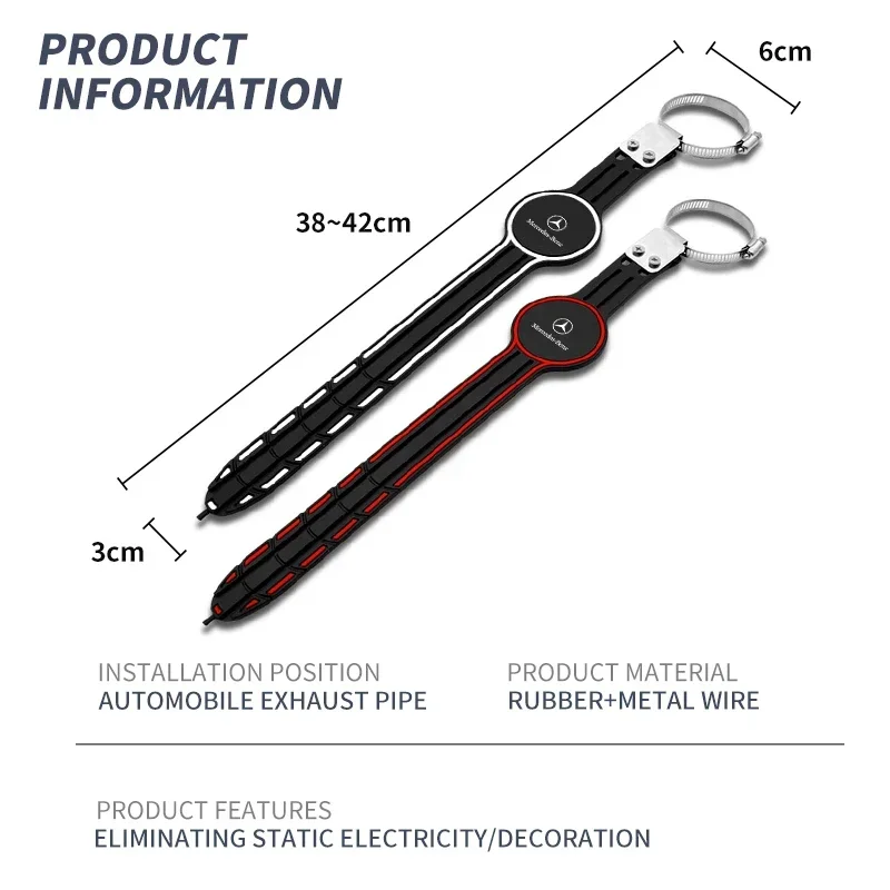 1pcs Anti Static Belt Grounding Chain For Mercedes Benz B/C/E/S Clase A C200L GLC GLK CLA W166 W163 W221 Car Accesorios