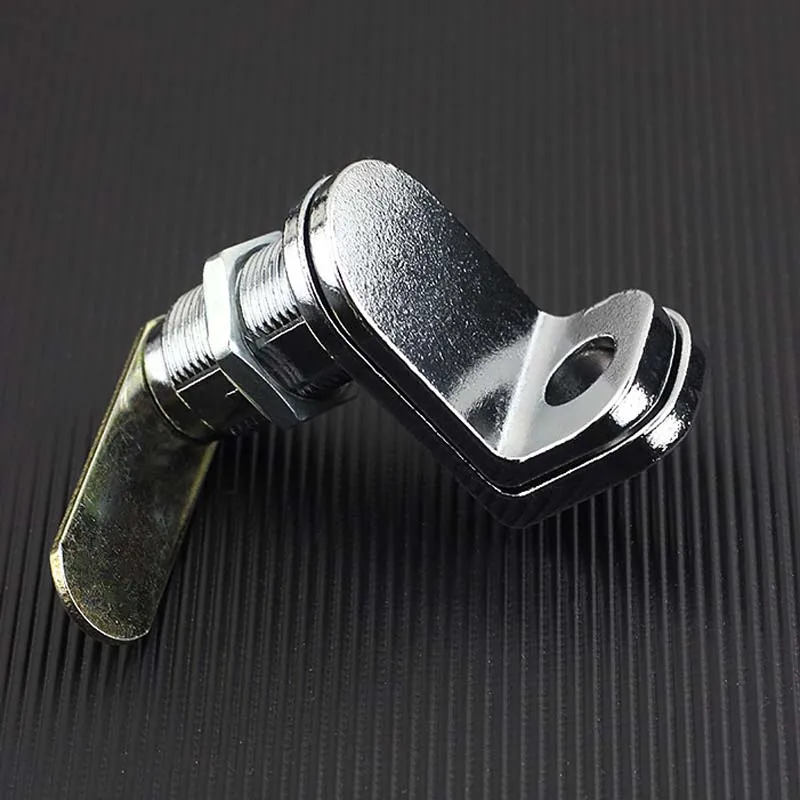 1PCS Storage Iron Cabinet Lock Bright Chrome File Cabinet Lock Tongue Lock Steel Cabinet Padlock