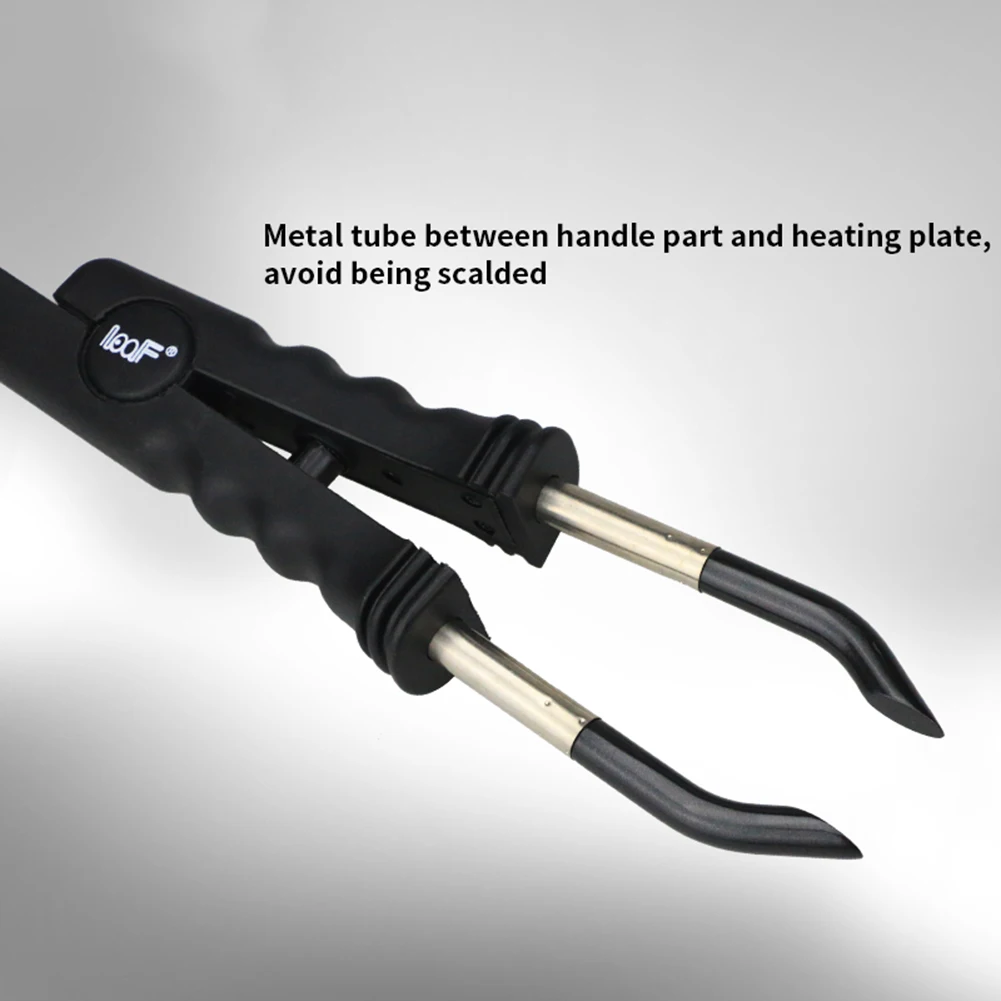 

Silicone Hair Extension Tools Temperature Adjustable Electrical Hair Fusion Connector Rotatable Hair Fusion Tool for Barbershops