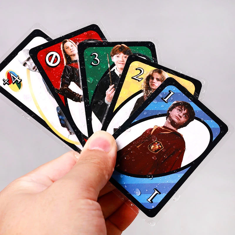 Mattel UNO, Гарри Джеймс Поттер, семейная модель родителя-стандартная игра, Повседневная головоломка, настольная игра, двусторонняя игра в покер, Мультиплеер