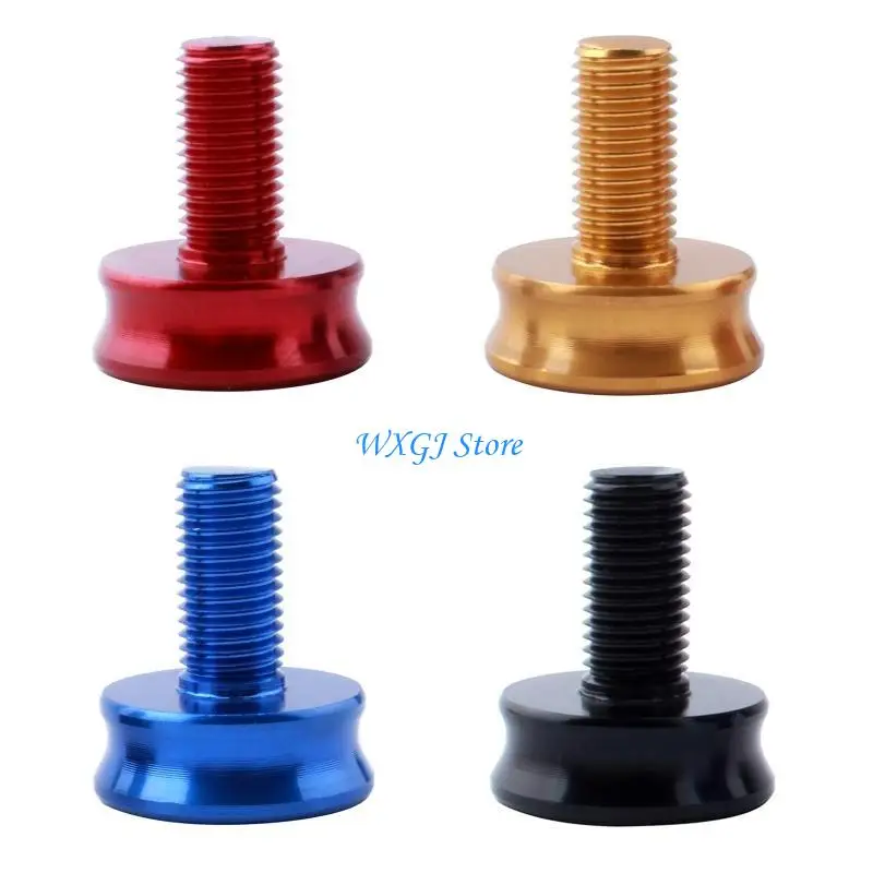 37JE 1Pc Bike Bottom Bracket Axles Crank Bike 8mm Allen Arm Screw Axles Fixing Bolts Crank Aluminum Alloy Cycling Part