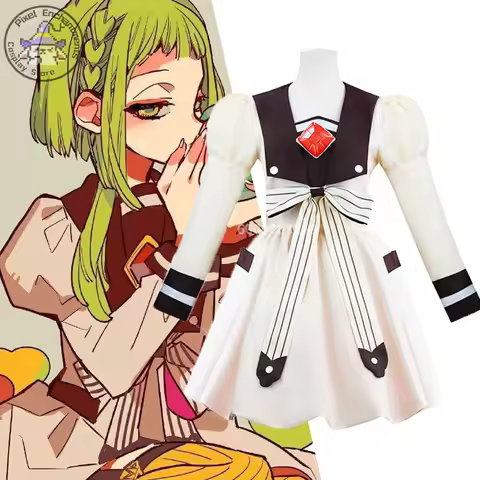 Toilet-bound Jibaku Shounen Hanako-kun Anime Yashiro Nene Nanamine Sakura Cosplay Costume Women Girls Cute Dress Wig Uniform