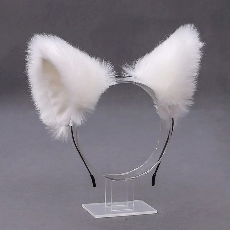 Cute Cat Fox Ear fasce per capelli Party Cosplay Hair Hoops Lolita Women Girls Animal Ear Hairband accessori per capelli natalizi