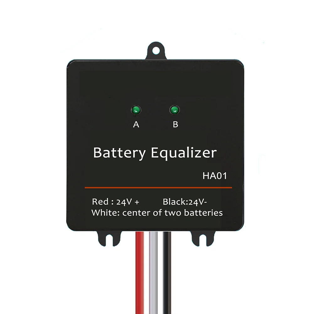 2S Battery Balancer for 24V Systems with Active Voltage Regulation and Reverse Polarity Protection for Multiple Battery Series