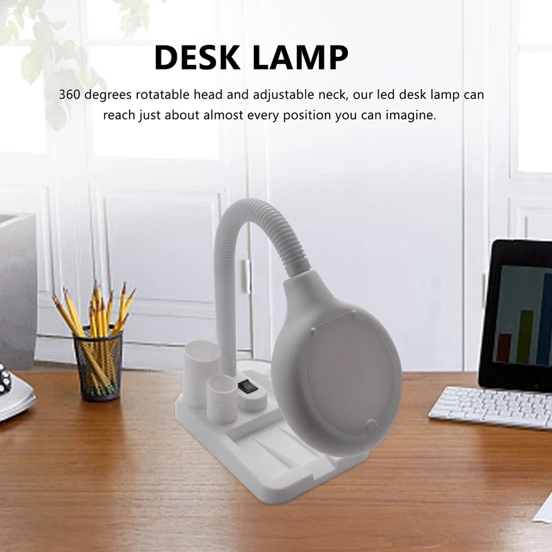 HOT SALE 2Pcs LED Magnifying Lamp, 5 X 10X Magnifier And Table & Desk Lamp, Portable Adjustable Magnifying Glass Us Plug