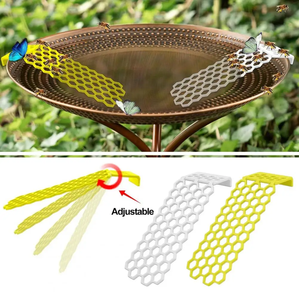 Floating Bee Ladder Bee-friendly Floating Water Station for Garden Honeycomb Design Anti-rust Corrosion Resistant Outdoor Bee