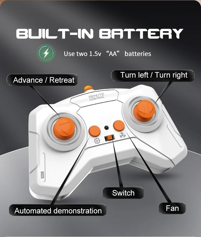 Remote controller buttons for wall climbing lizard