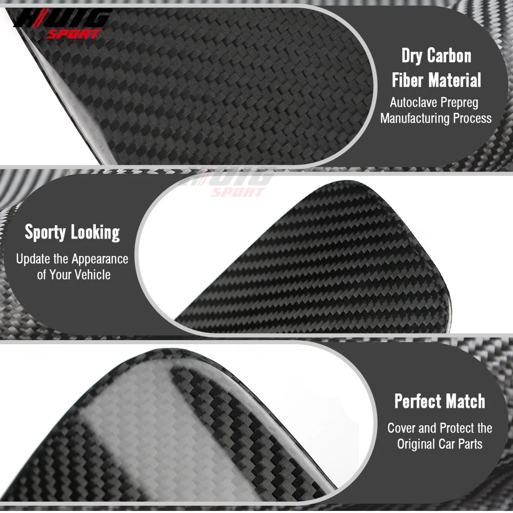 Dry Carbon Fiber Car Fuel Tank Oil Gap Protective Trim For Jeep Gladiator JT Mojave Rubicon Willys 2020 Up Exterior Accessories - view 2