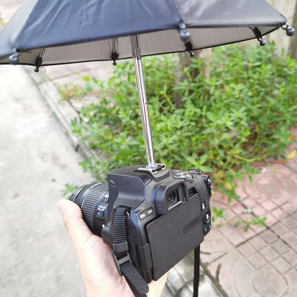 Universal Camera Hot Shoe Umbrella Hot Shoe Photographic Equipment SLR Camera Sun Cover Dustproof Umbrella