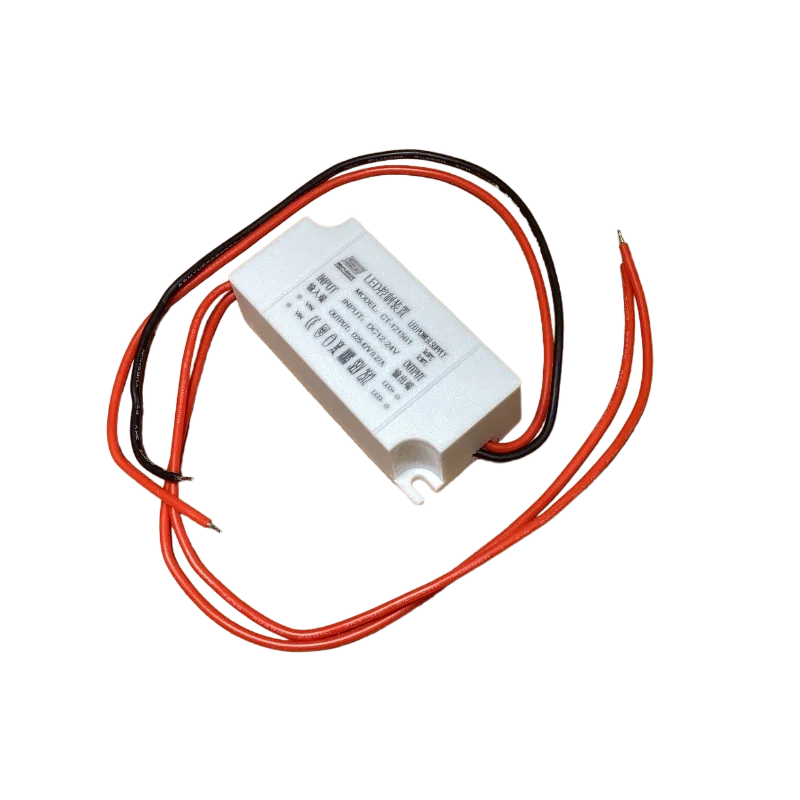12V-24V AC DC To 30-40V 270mA LED Driver Low Voltage Converter 9-12X1W 9W-12W with High-Temp Wire for Vehicle Boat Equipment