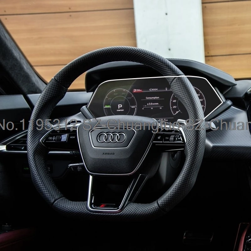واقي للشاشة من الزجاج المقسى لأودي S e-tron GT RS e-tron 2024 2025 لوحة قيادة السيارة المضادة للخدش