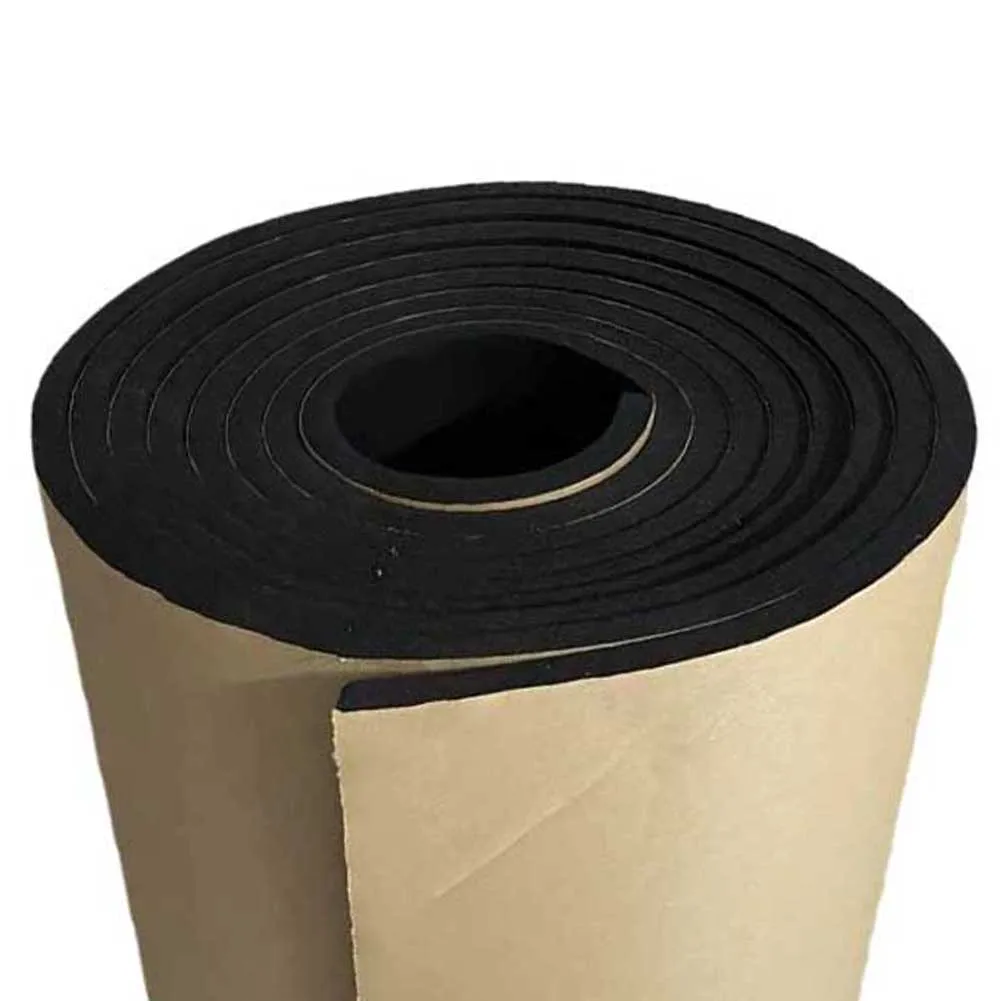 Neoprene Foam Sheet Roll 200cm x 50cm x 8mm Black for Machine Mounting Isolation and Equipment Shock Protection
