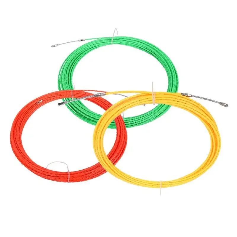 2025 الكهربائية متعددة الألوان البوليستر تريفويل الأنابيب ثقب كابل مجتذب خيوط جهاز الرصاص خيوط جهاز جدار سلك متعدد الوظائف
