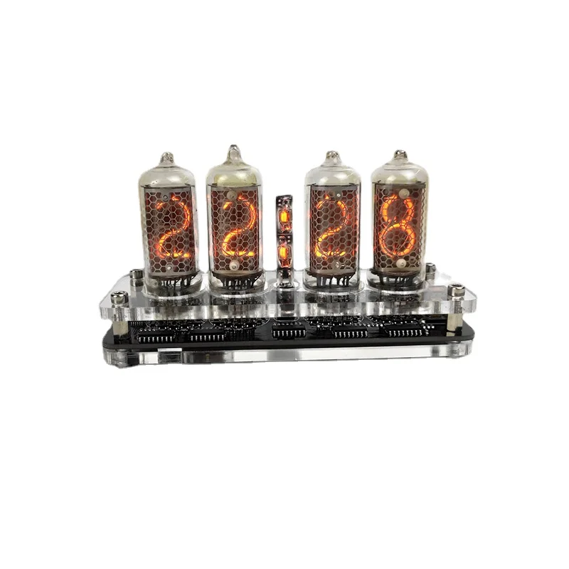 4-bit IN-8-2 Glow Tube Clock Module Nixie Clock Audio Accessories With Backlight clock digital USB 5V