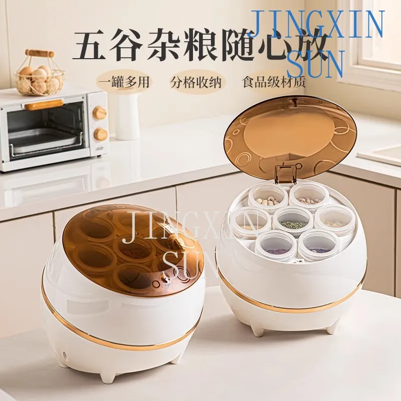 New Rice Bucket, Five Grains and Coarse Grains Storage Box, Food Grade Sealed Moisture proof Can, Sorting