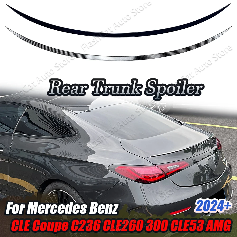 

Roof Tail Wing Body Kit P Style C236 Car Rear Trunk Spoiler Trim For Mercedes Benz CLE Coupe C236 CLE260 CLE300 CLE53 AMG 2024+