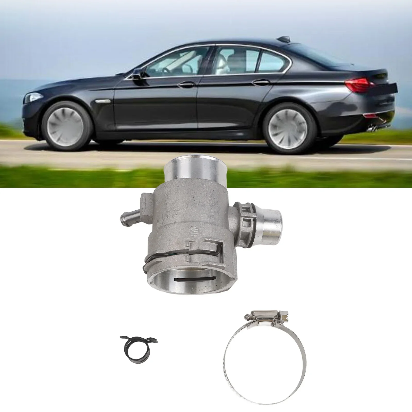 Automotive Upper Hose Connection Tank Connector 76224 For 51 17127619684 For BMW For 5 Series F18