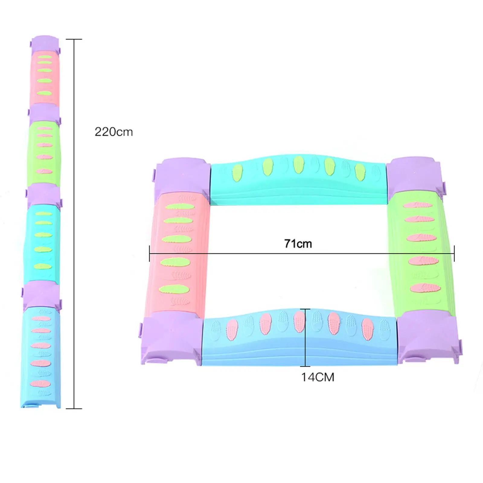 Mehrere Hindernisparcours, Körperkoordination, mehrere Möglichkeiten, drinnen und draußen zu spielen, farbig für Indoor-Outdoor-Spiele