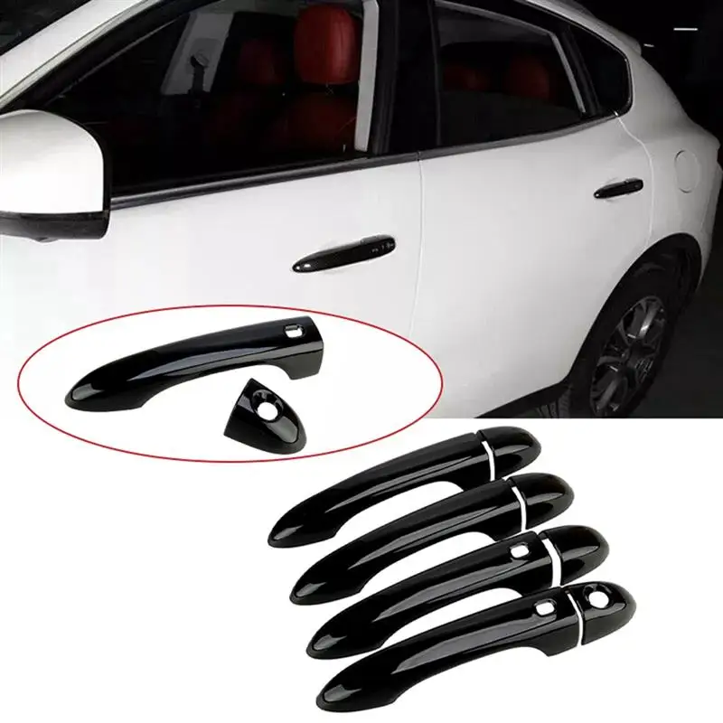 

AS-1 Set Glossy Black Smart Door Handle Cover Trim Fit For Maserati Ghibli Sedan 2014-2023