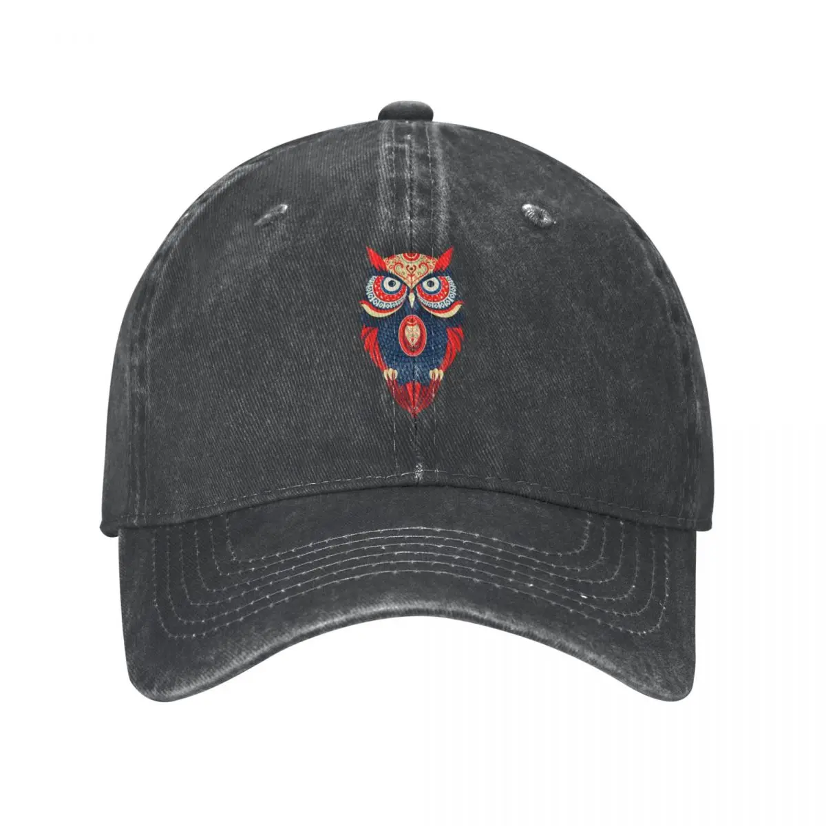 Colorful stylish owl | Bird lovers gift Cowboy Hat western Hat tea Hat sun Luxury Brand For Men Women's