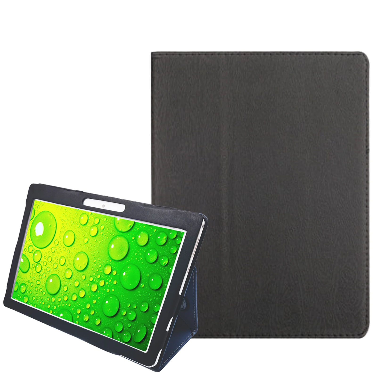 for BDF P50 P40 P37 P30 10.1 Inch Android Tablet Silk Pattern Leather Cover Flip Foldable Stand Full Body Protective Case