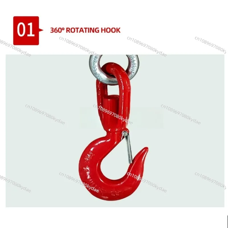 2T Forklift Lifting Hoist Swivel Hook Mobile Crane  0.5T 1T 2 Ton capacity lift Mobile Crane Attachments Heavy Duty Tool