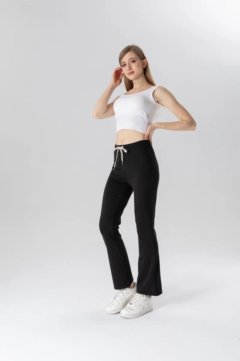 

New women's casual slim strap low waisted flared pants