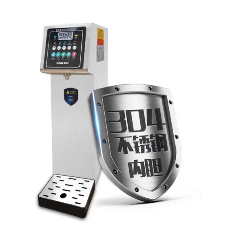 10L เครื่องทำน้ำเย็นและร้อนแบบอุณหภูมิสองเท่าเครื่องทำพิซซ่ากาแฟชานมร้านชาบ้านสำนักงาน