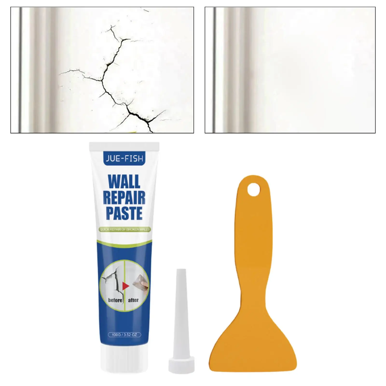 Drywall Repair Kit Patch Wall Mending Agent Home Wall Surface Hole Fill Quick Drying Repair Paste for Apartments Ceiling Plaster
