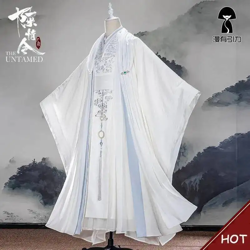 

Mo Dao Zu Shi Original Lan Zhan Ancient Costume Wig Wei Wuxian Yiling Patriarch Halloween Lan Wangji Cosplay Costume