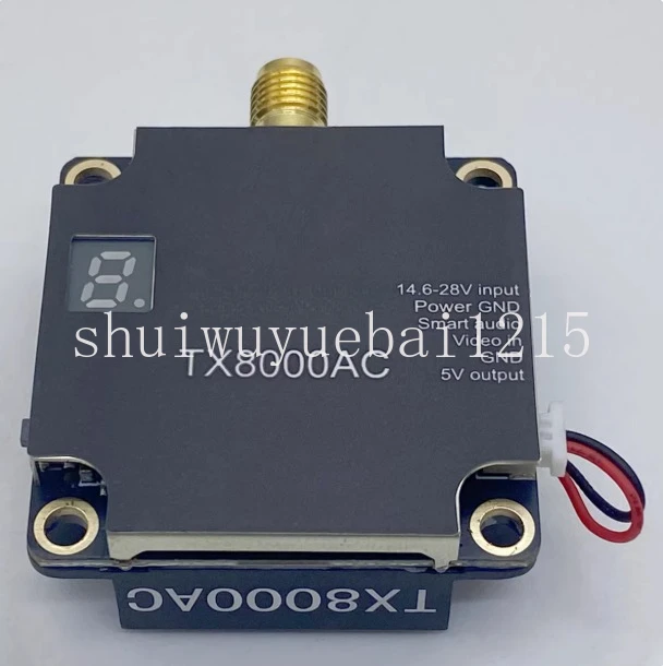 VTX TX8000AC 5.8G 8w plastic FPV VTX long-distance transmission 96CH chart crossover machine with TBS for RC parts and Accs