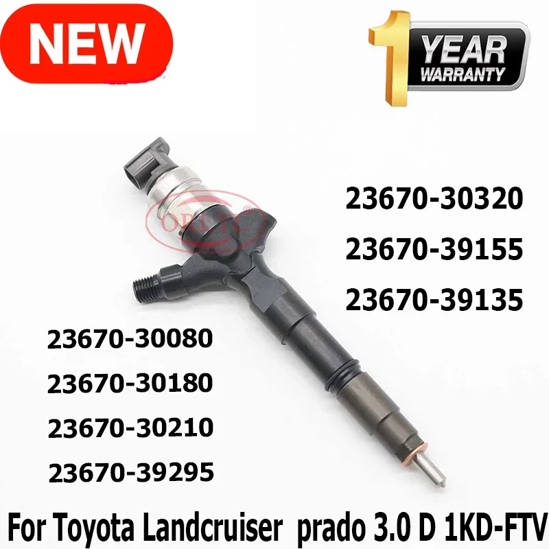 

NEW Diesel Injector 23670-30080 23670-39295 23670-30320 23670-39155 23670-39135 23670-30180 23670-30210 for Toyota Landcruiser