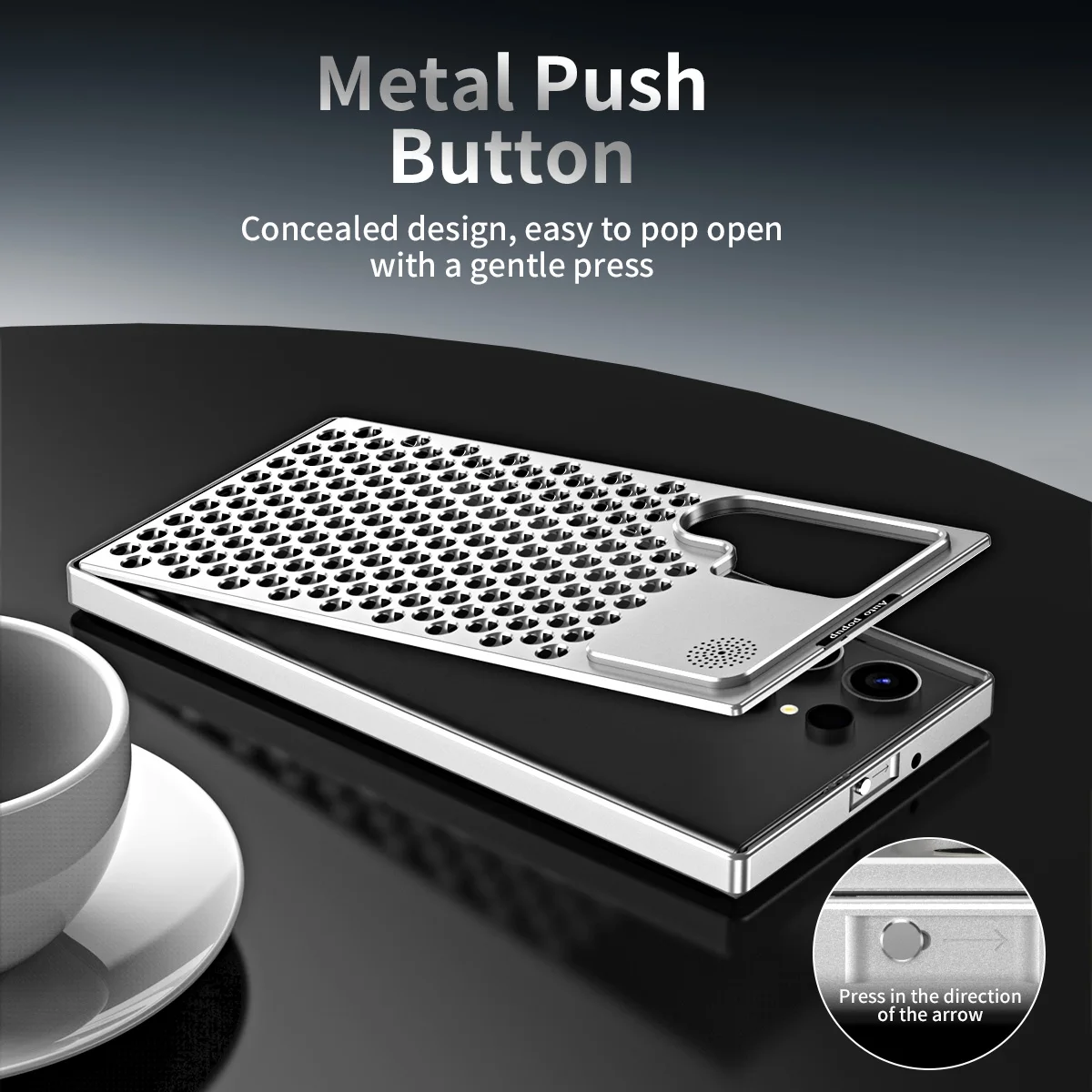 Aluminum Alloy Metal Aroma Phone Case for Samsung Galaxy S25 Ultra S24 Ultra S23 Ultra Perfume Heat Dissipation Shockproof Cases
