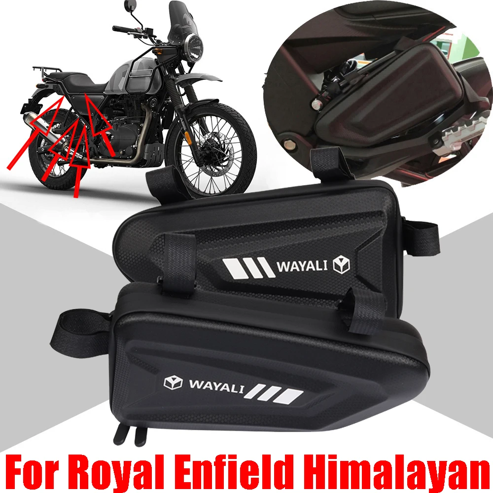 For Royal Enfield Himalayan 400 411 650 BS6 Motorcycle Accessories Side Bag Waterproof Tool Bags Saddle Bag Frame Storage Bag