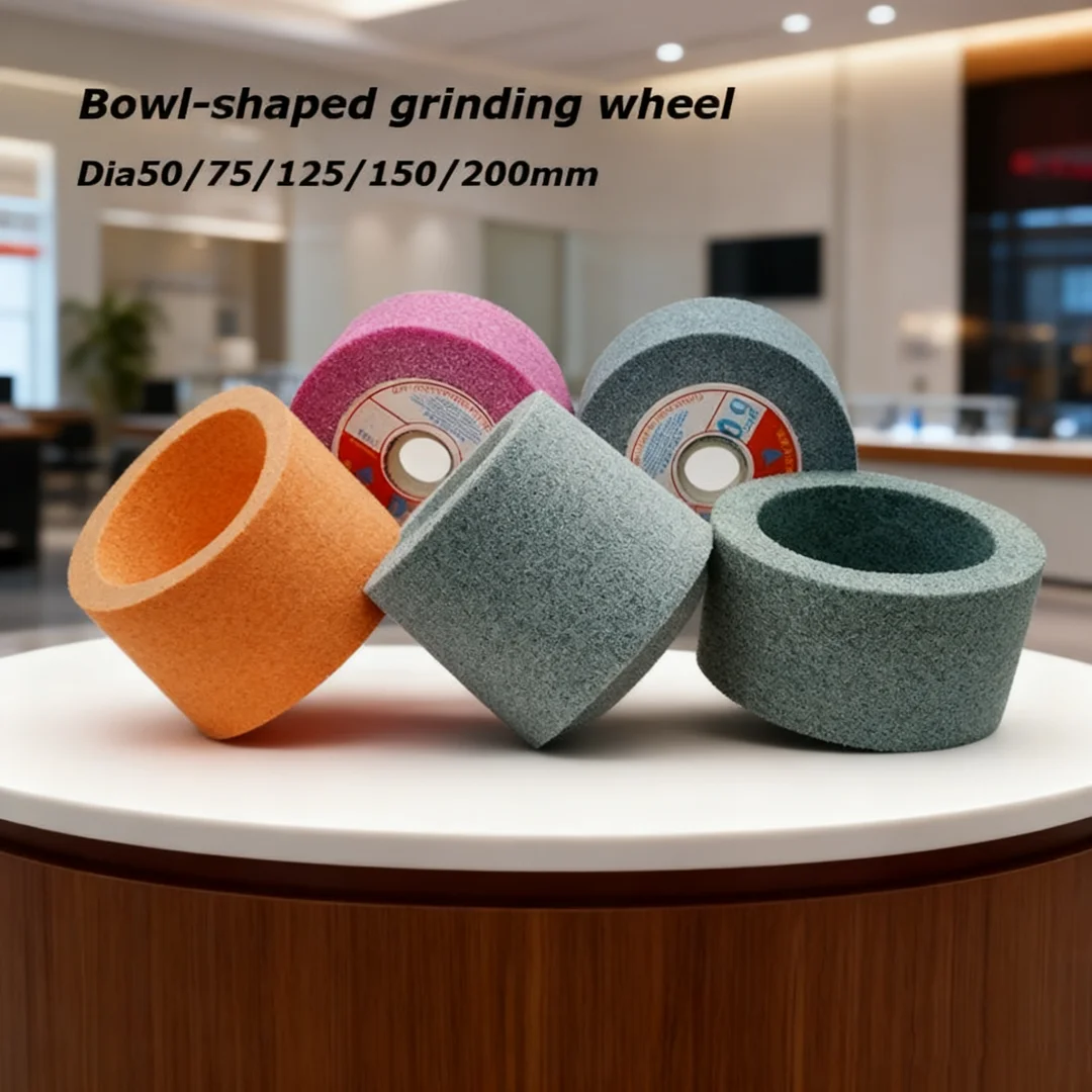 1pcs Cup Shaped White Corundum Grinding Wheel for Grinding Machine Dia 50 75 100 125 150 200mm Cup-shaped