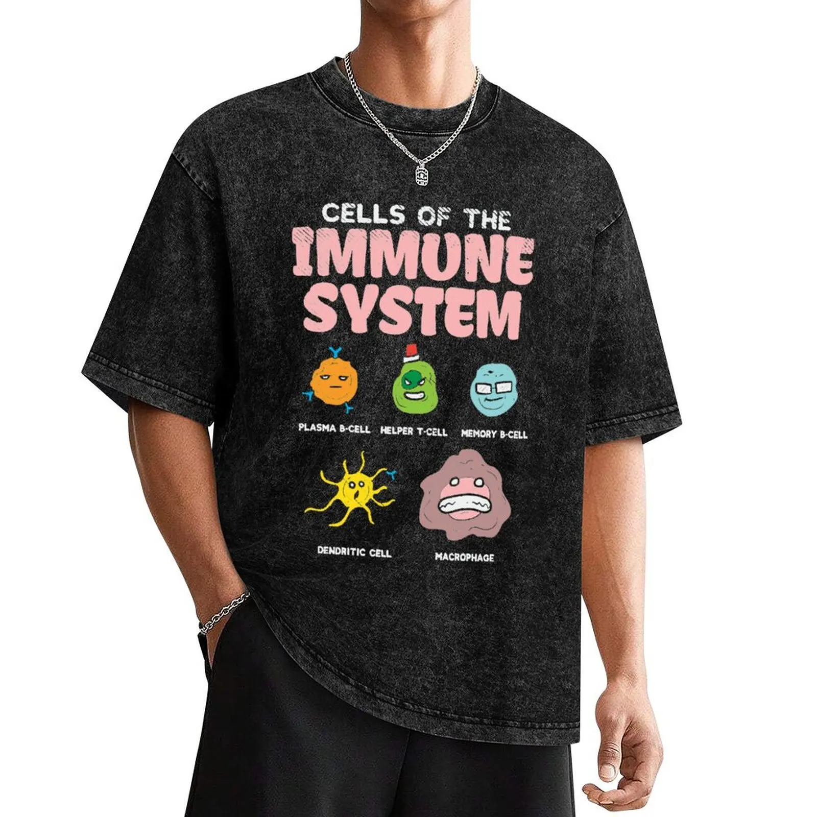 Cells Of The Immune System T-Shirt anime shirt Funny t-shirts man clothes black t-shirts for men