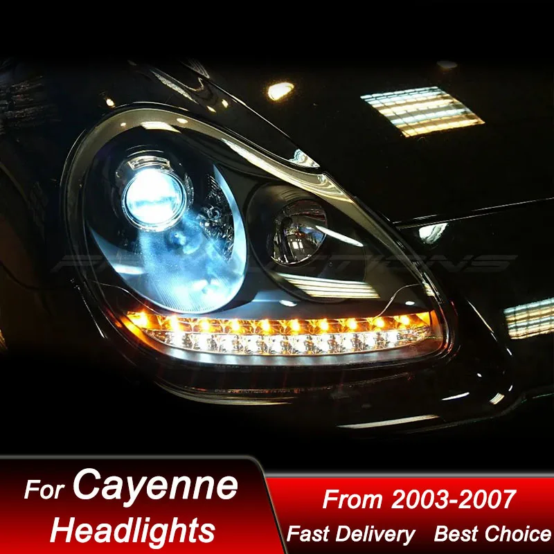 Car Headlights For Porsche Cayenne 955 2003-2007 new style full LED Auto Headlamp Assembly Projector Lens Accessories Kit