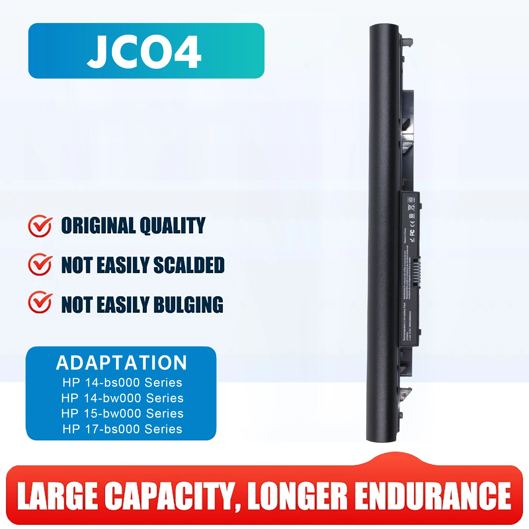 

JC03 JC04 Аккумулятор для запасного HP 919700 -850 15-bs0xx 17-bs0xxx 15-bs1xx 15-bw0xx 17z-ak000 17-ak0xx 17-bs062st 17-bs020nr