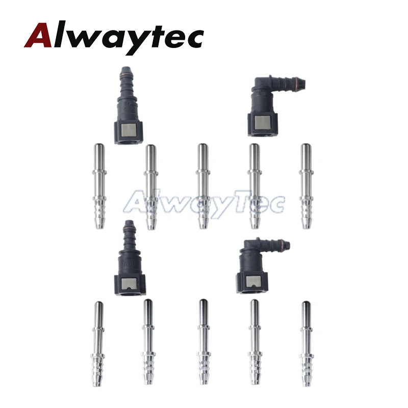 6,3 mm 7,89 mm ID6 Wąż paliwowy Szybkozłącze Aluminiowe złącze męskie 5/16 '' 1/4 '' Odłącz złączki paliwowe