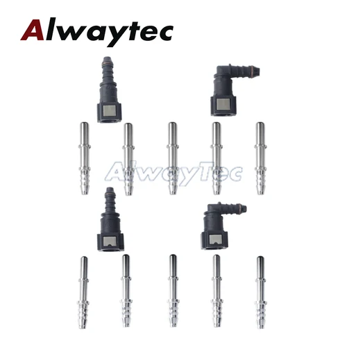 6,3mm 7,89mm ID6 manguera de línea de combustible conector rápido conector macho de aluminio 5/16 ''1/4'' accesorios de combustible de liberación desconexión